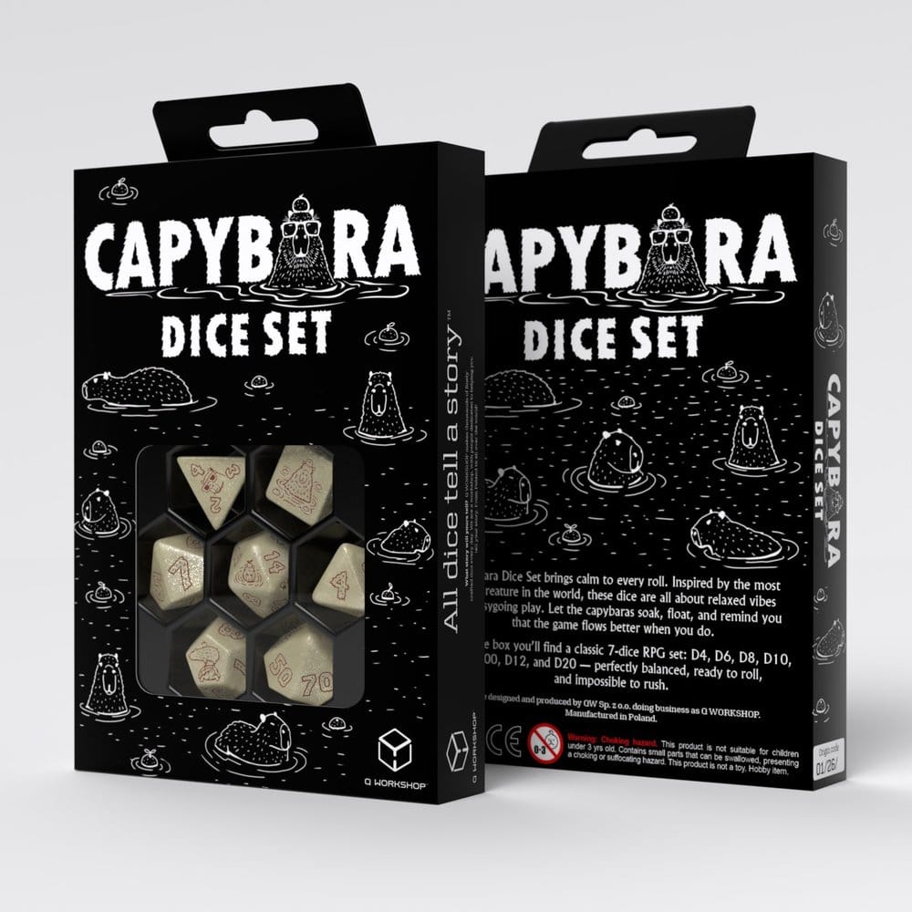 Capybara Set de 7 Dés Sleepie