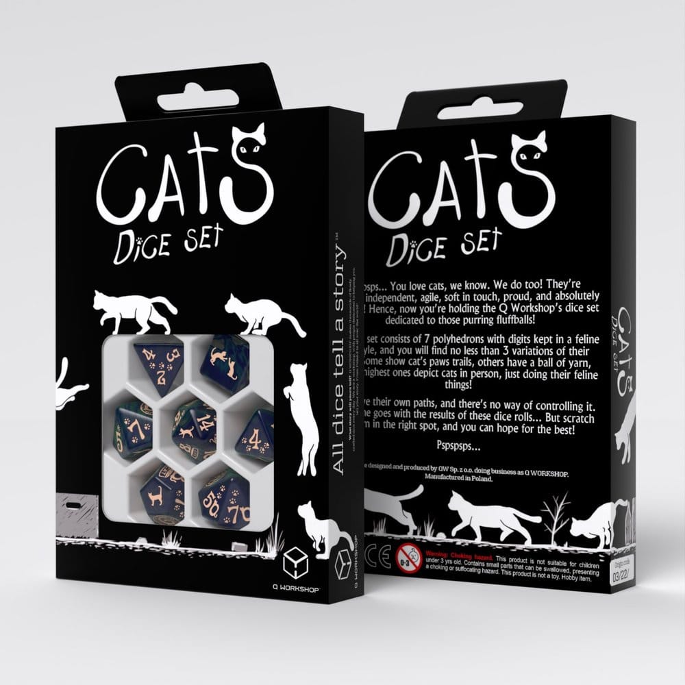 CATS Set de 7 Dés Mittens