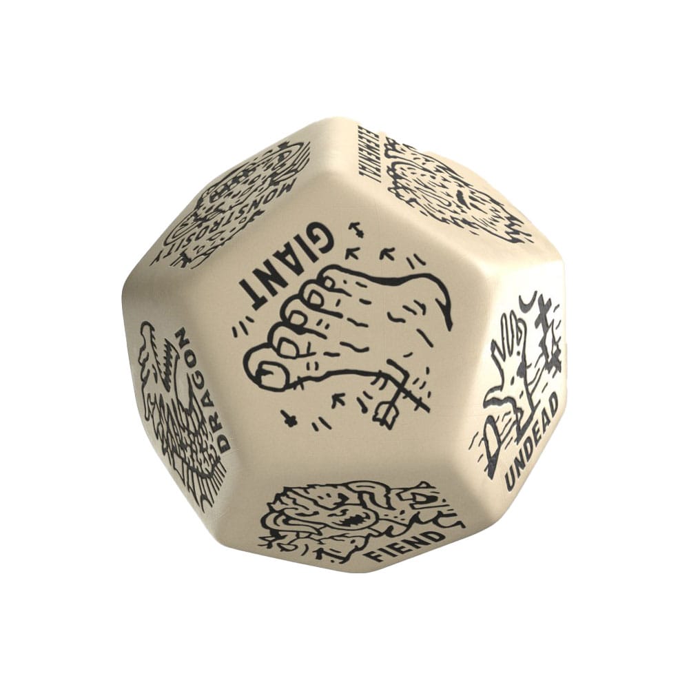 Viridian Jumbo dé Monster Generator Die D12 Beige