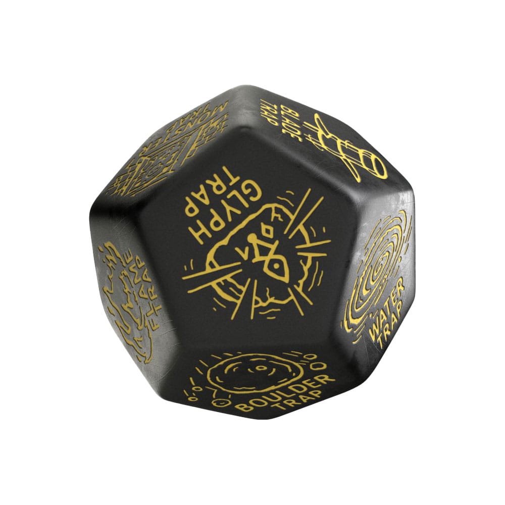 Viridian Jumbo dé Trap Generator Die D12 Noir