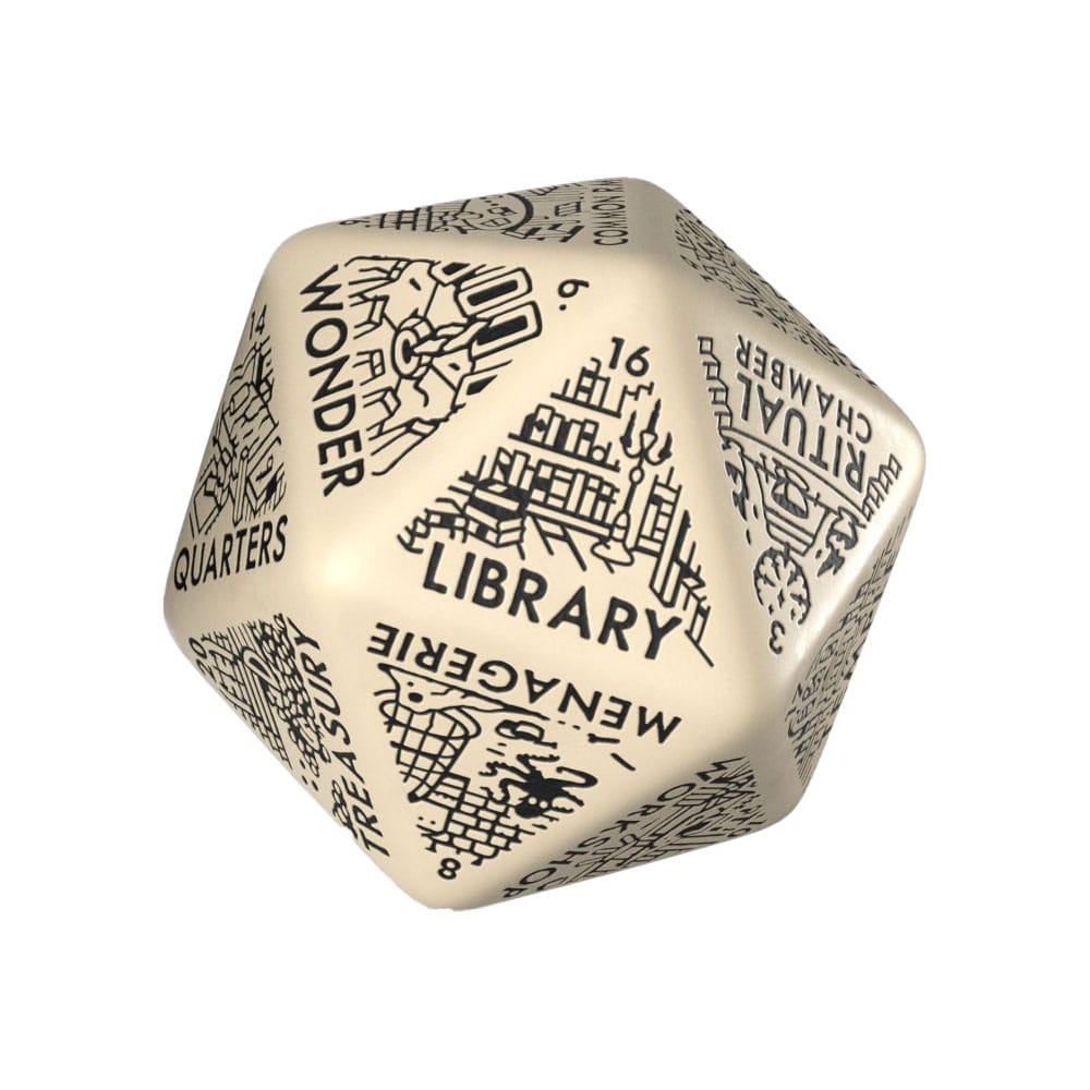 Viridian Jumbo dé Dungeon Room Generator D20 Beige