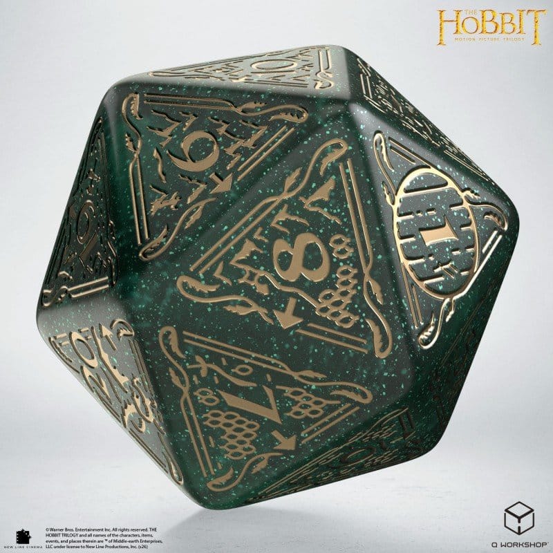 Le Hobbit Spindown jumbo dé Verdant TCG D20