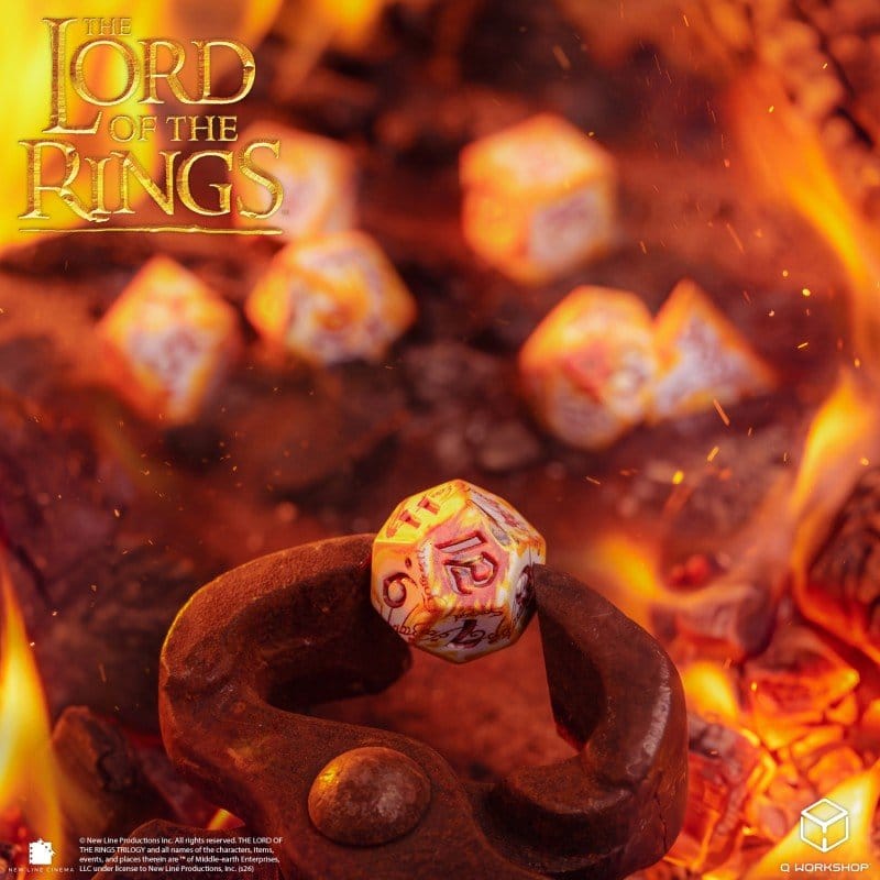 Le Seigneur des Anneaux Full Art Set de 7 dés Porteurs de l'Anneau (Whitefire Radiance)