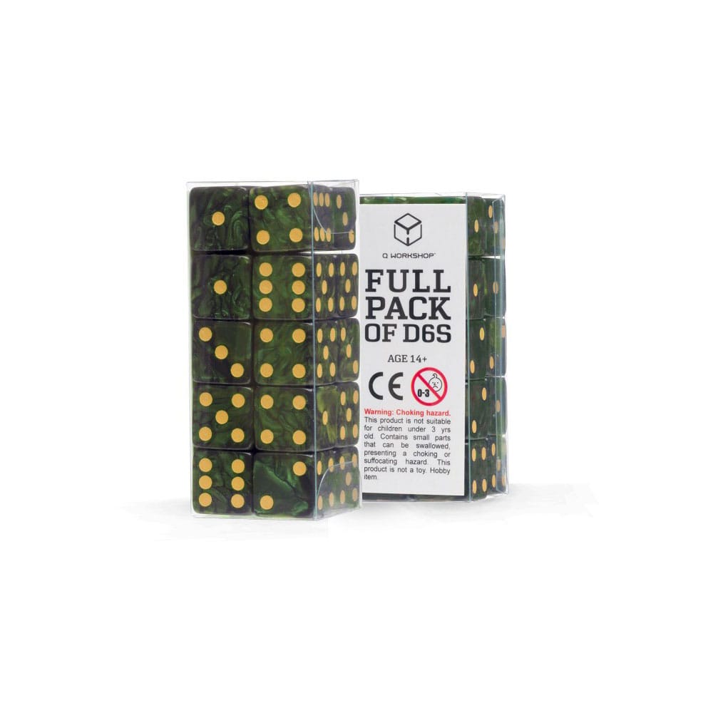 Q Workshop pack dés Full Pack D6 Vert (20)