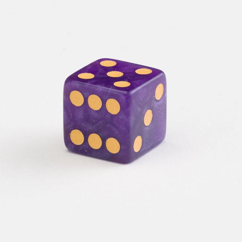 Q Workshop pack dés Full Pack D6 Shimmering Purple (20)