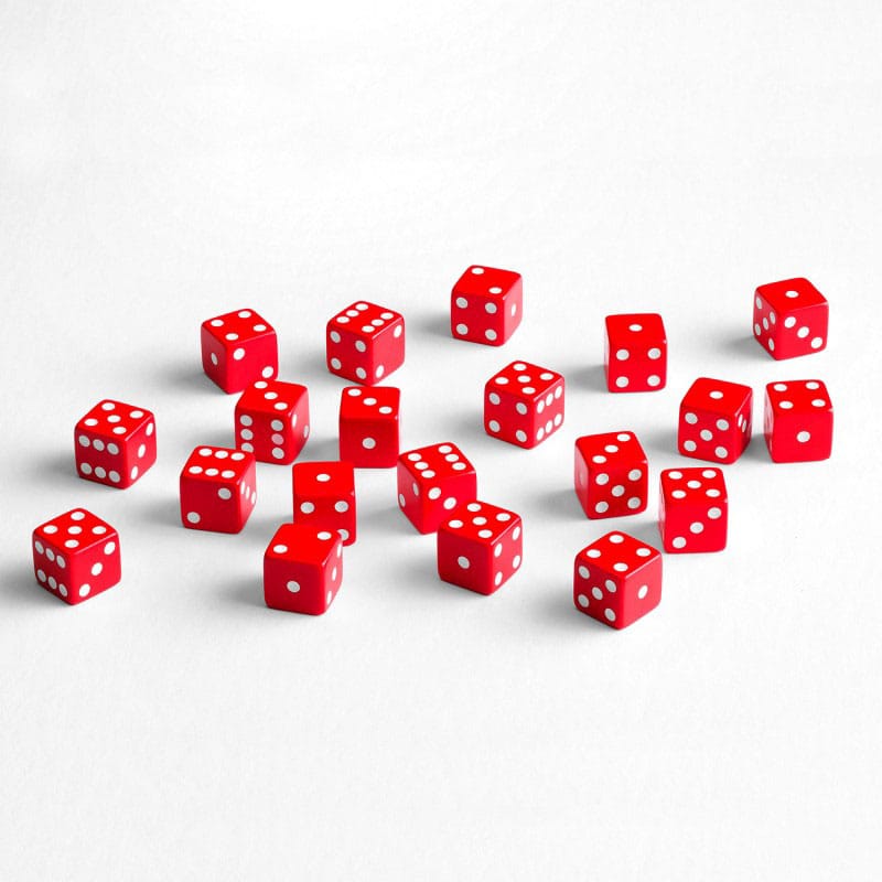 Q Workshop pack dés Full Pack D6 Rouge (20)