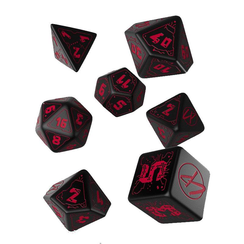 Cyberpunk pack dés Blood over Chrome (7)