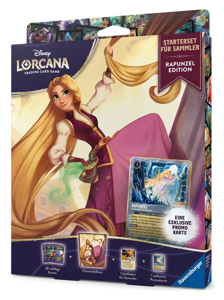 Disney Lorcana TCG Kit de Démarrage pour Collectionneur Édition Raiponce *ALLEMAND*