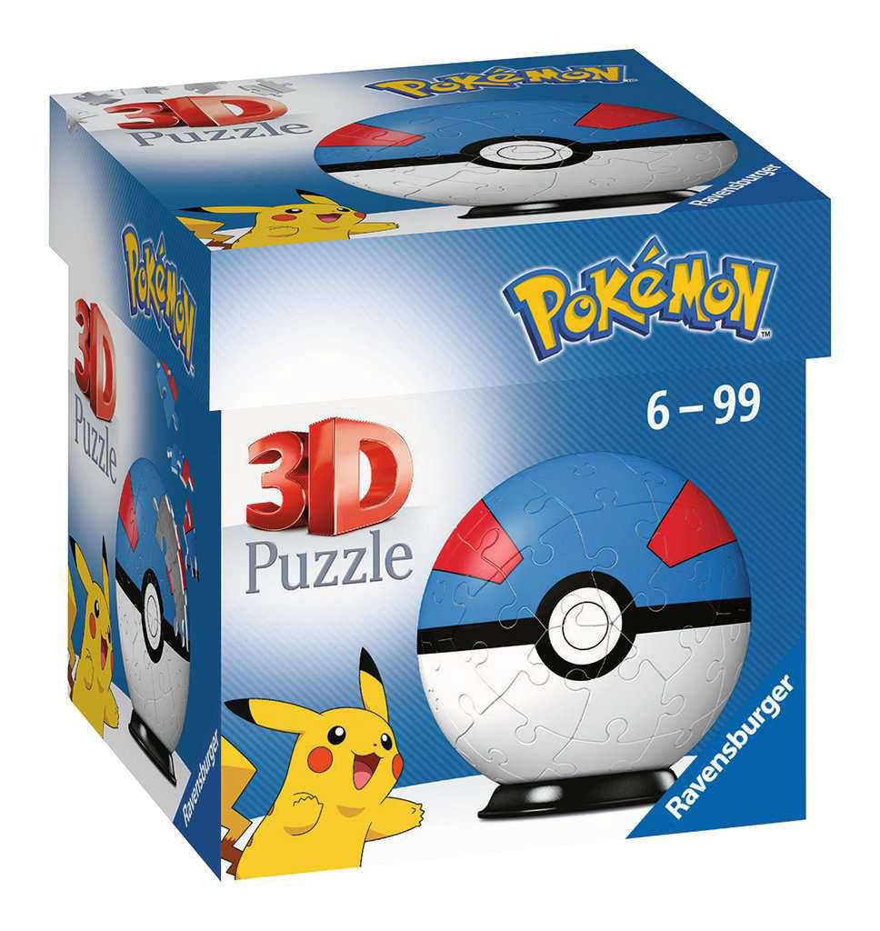 Pokémon puzzle 3D Pokéballs: Super Ball (55 pièces)