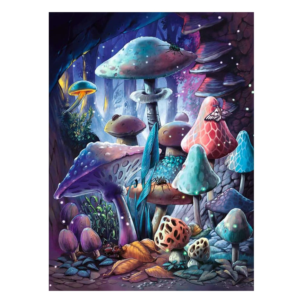 Ravensburger puzzle Glow-in-the-Dark Moonlight Mushrooms (500 pièces)