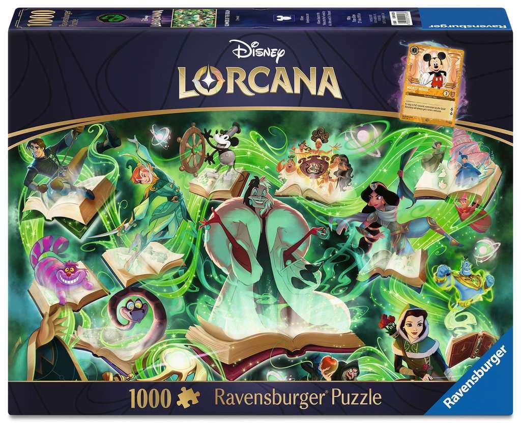Disney Lorcana puzzle Glimmers of the Realm: Emerald (1000 pièces)