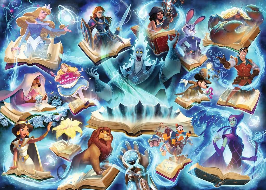 Disney Lorcana puzzle Glimmers of the Realm: Sapphire (1000 pièces)