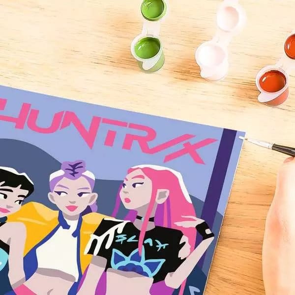 KPop Demon Hunters CreArt set de peinture par numéros Huntrix