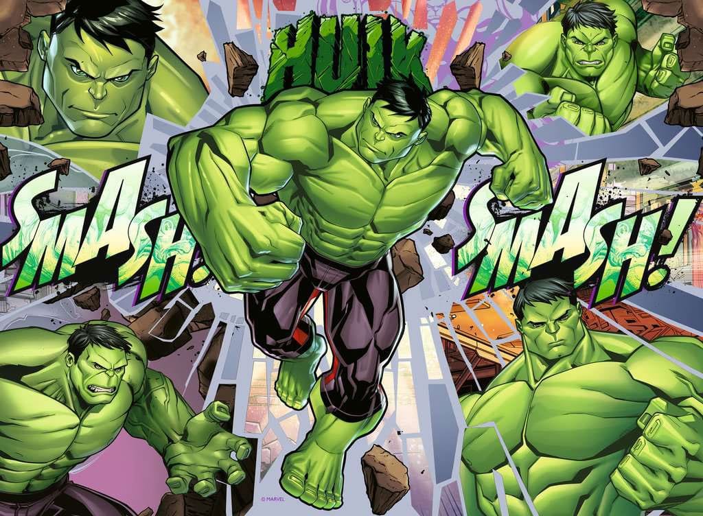 Marvel puzzle pour enfants XXL The Incredible Avenger (100 pièces)
