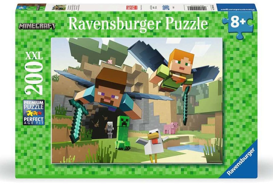 Minecraft puzzle pour enfants XXL Animal Adventures (200 pièces)