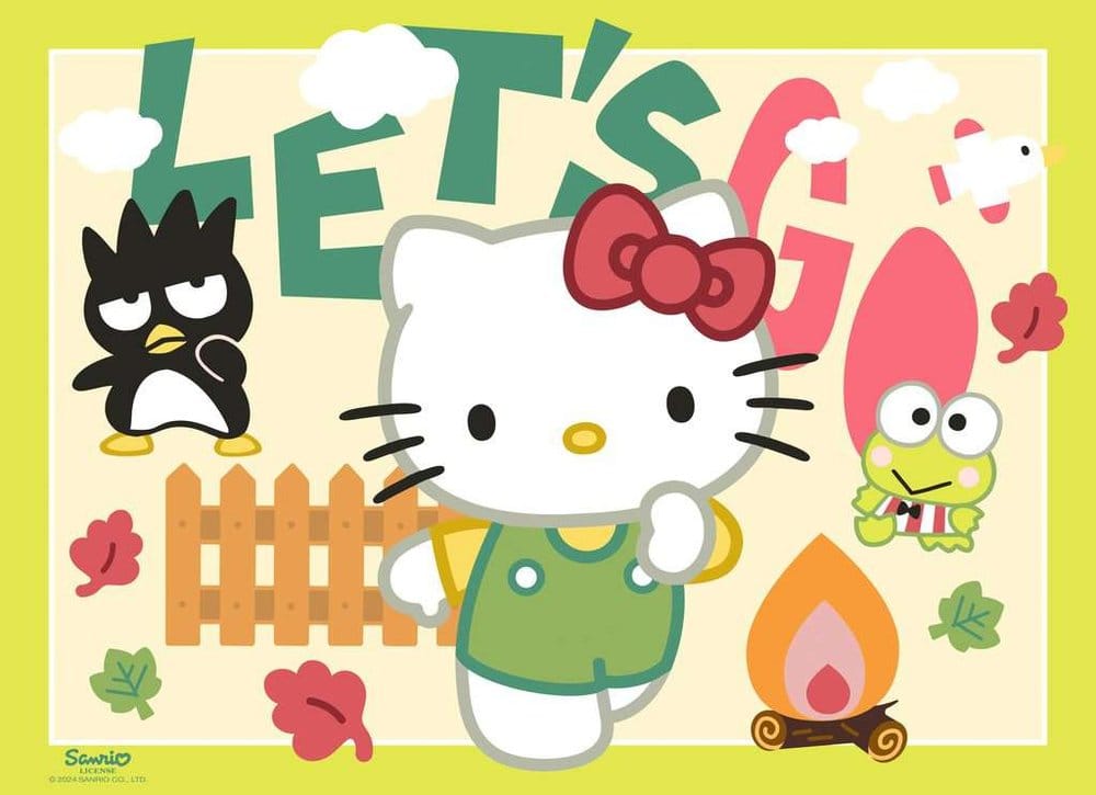 Hello Kitty pack 4 puzzles Allons-y, Hello Kitty ! (4x100 pièces)