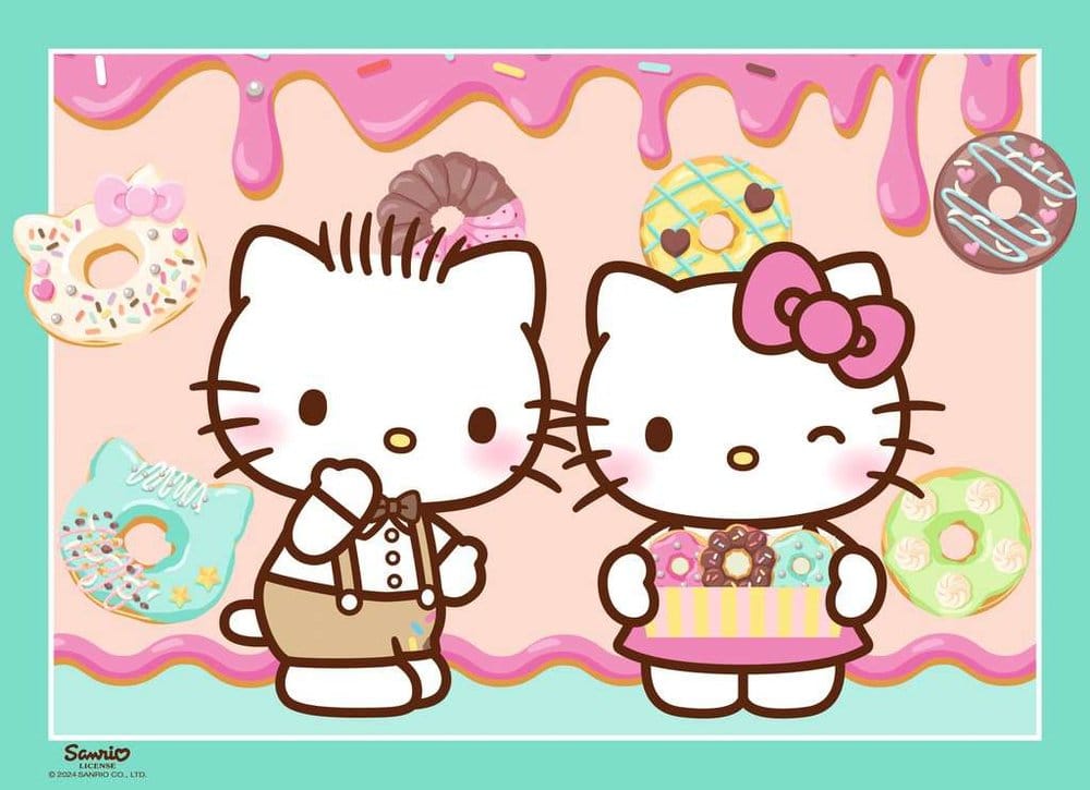 Hello Kitty pack 4 puzzles Allons-y, Hello Kitty ! (4x100 pièces)