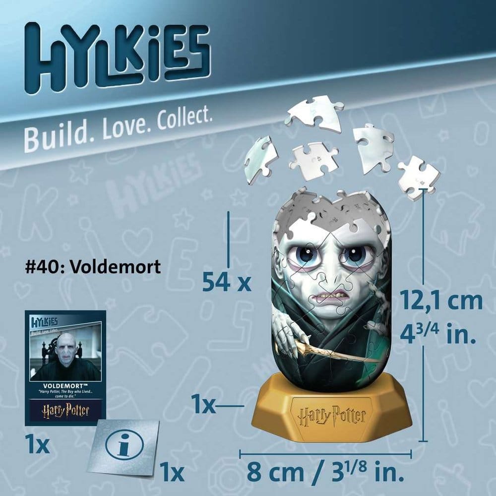 Harry Potter Hylkies puzzle 3D #40 Voldemort 12 cm