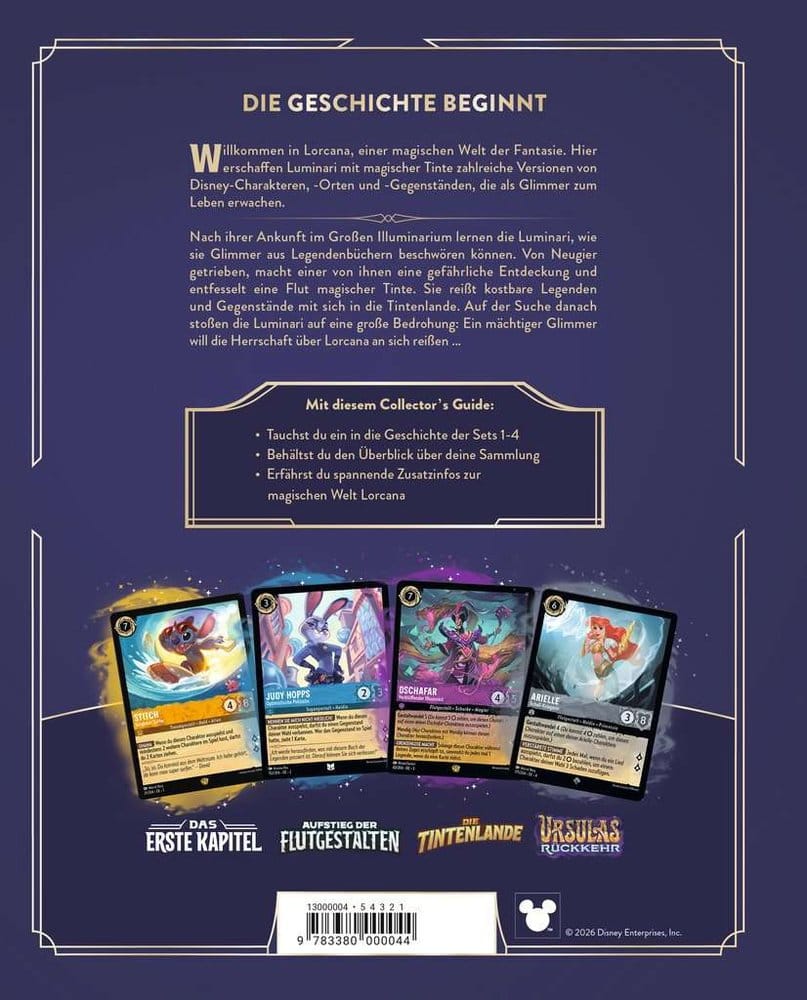 Disney Lorcana TCG livre Le Guide Officiel du Collectionneur : Sets 1-4 *ALLEMAND*