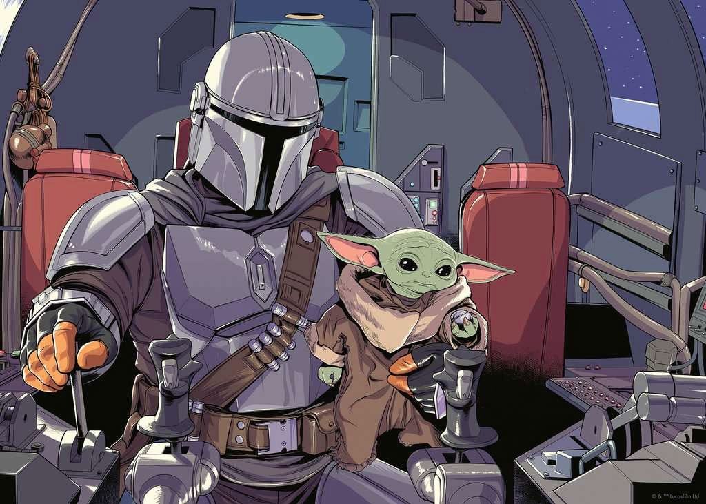 Star Wars The Mandalorian puzzle Cartoon (1000 pièces)