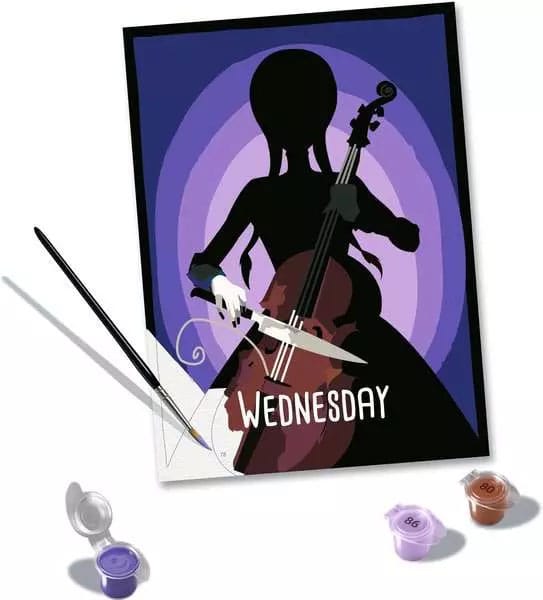 Wednesday set de peinture par numéros CreArt Wednesday 18 x 24 cm