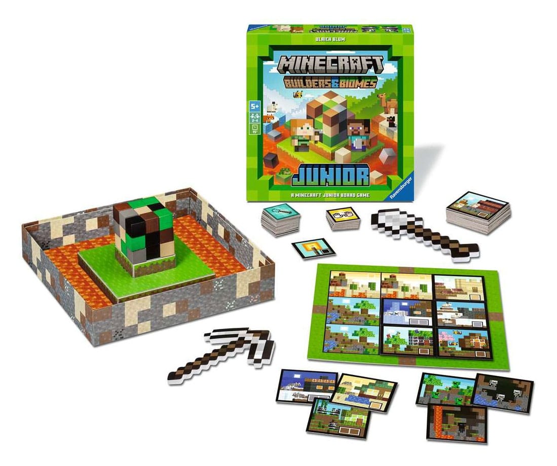 Minecraft jeu de plateau Builders & Biomes Junior