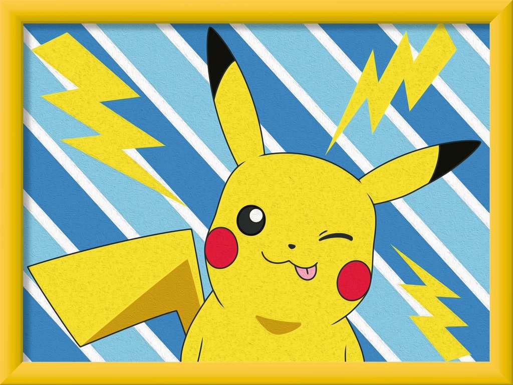 Pokémon set de peinture par numéros CreArt Pikachu 18 x 24 cm