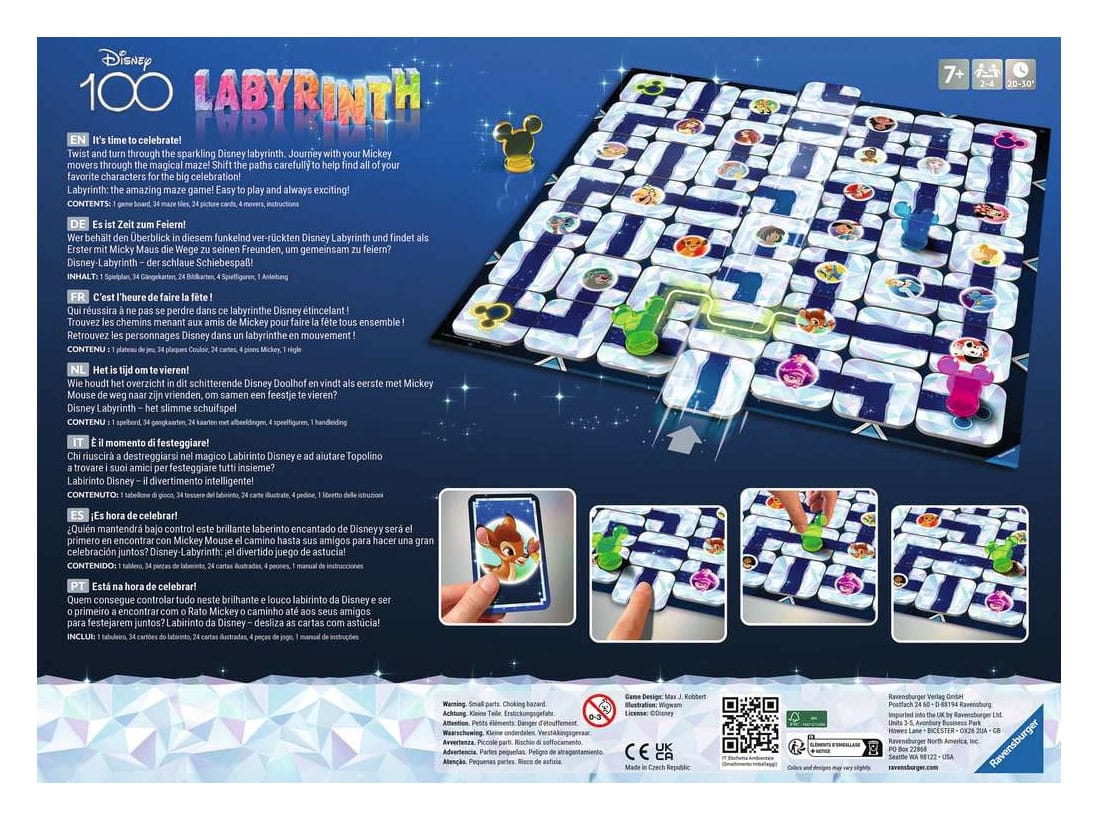 Disney jeu de plateau Labyrinth 100th Anniversary