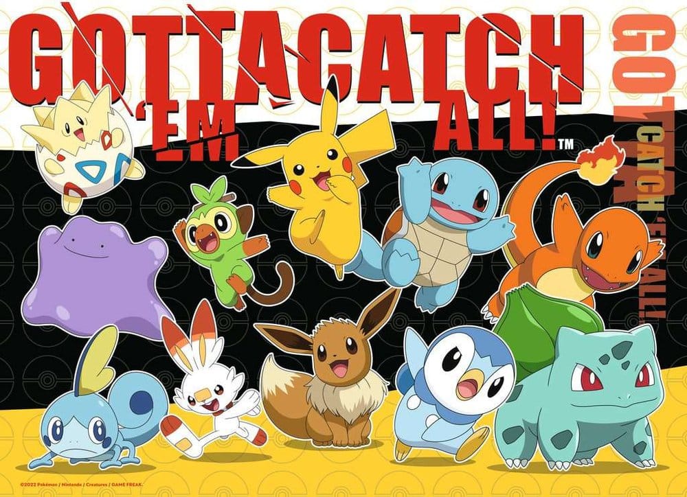Pokémon pack 4 puzzles Copains Pokémon (4x100 pièces)