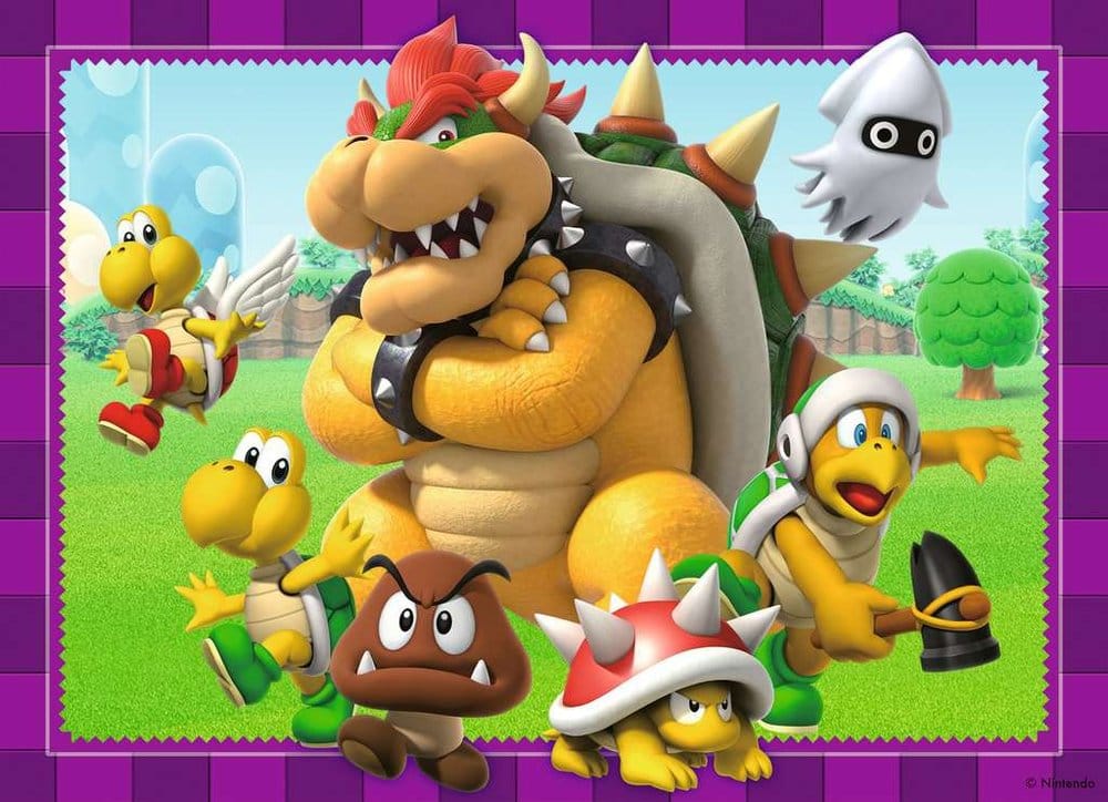 Super Mario pack 4 puzzles C'est l'heure de Mario ! (4x100 pièces)