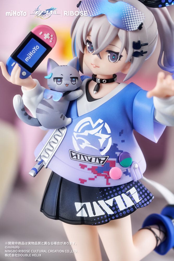 Honkai: Star Rail statuette PVC Rise Up Little Cat Series Silver Wolf Ver. 19 cm