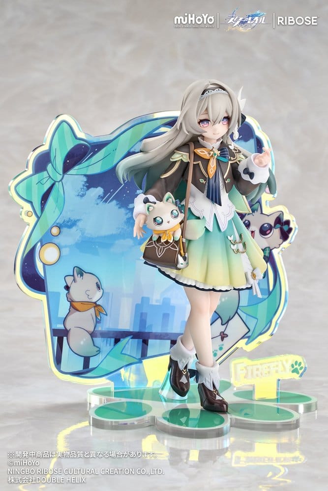 Honkai: Star Rail Rise Up+ Chibi Cat Series figurine mini Firefly Ver. 18 cm