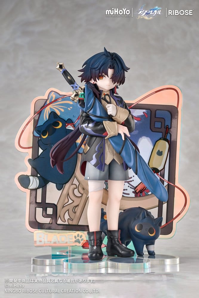 Honkai: Star Rail figurine Chibi Rise Up+ Chibi Cat Series Blade Ver. 19 cm