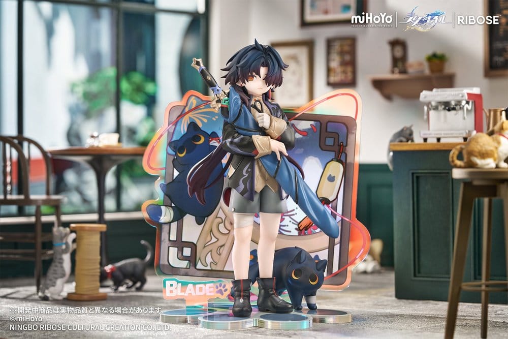 Honkai: Star Rail figurine Chibi Rise Up+ Chibi Cat Series Blade Ver. 19 cm