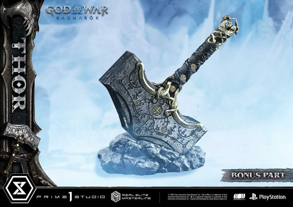 God of War: Ragnarök statuette Real Elite Masterline Series 1/3 Thor Deluxe Bonus Version 105 cm