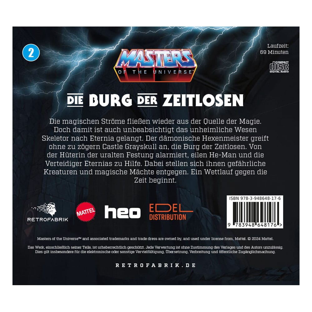 Masters of the Universe Radio Play CD Episode 2: Die Burg der Zeitlosen *ALLEMAND*