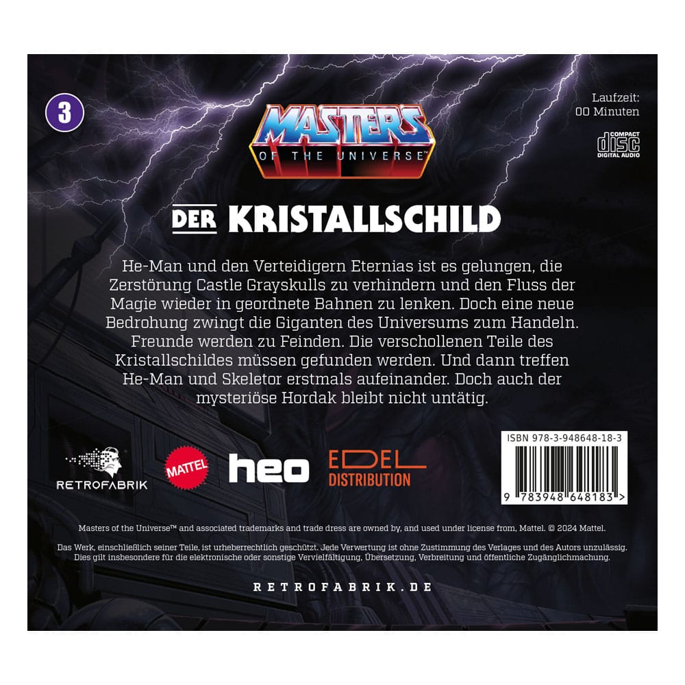 Masters of the Universe Radio Play CD Episode 2: Der Kristallschild *ALLEMAND*