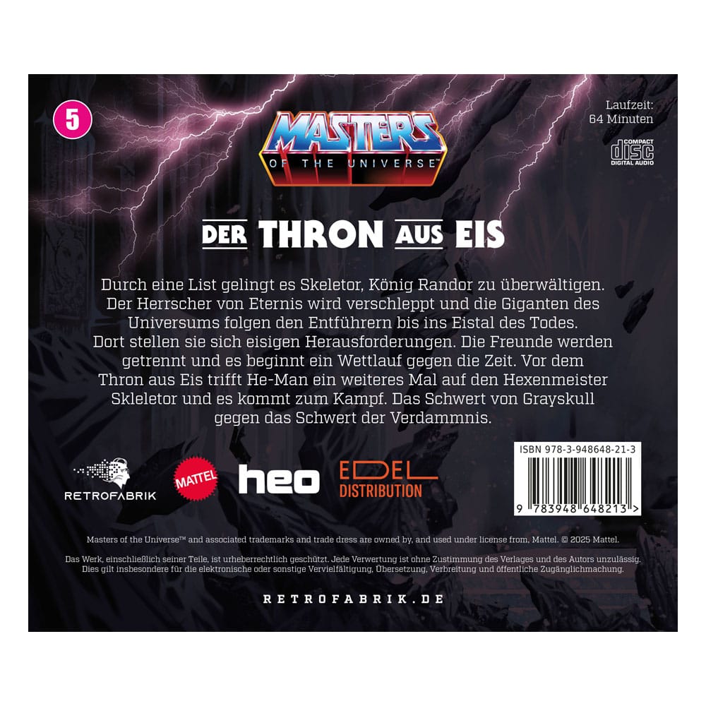 Masters of the Universe Radio Play CD Episode 4: Das Schwert der Verdammnis *ALLEMAND*