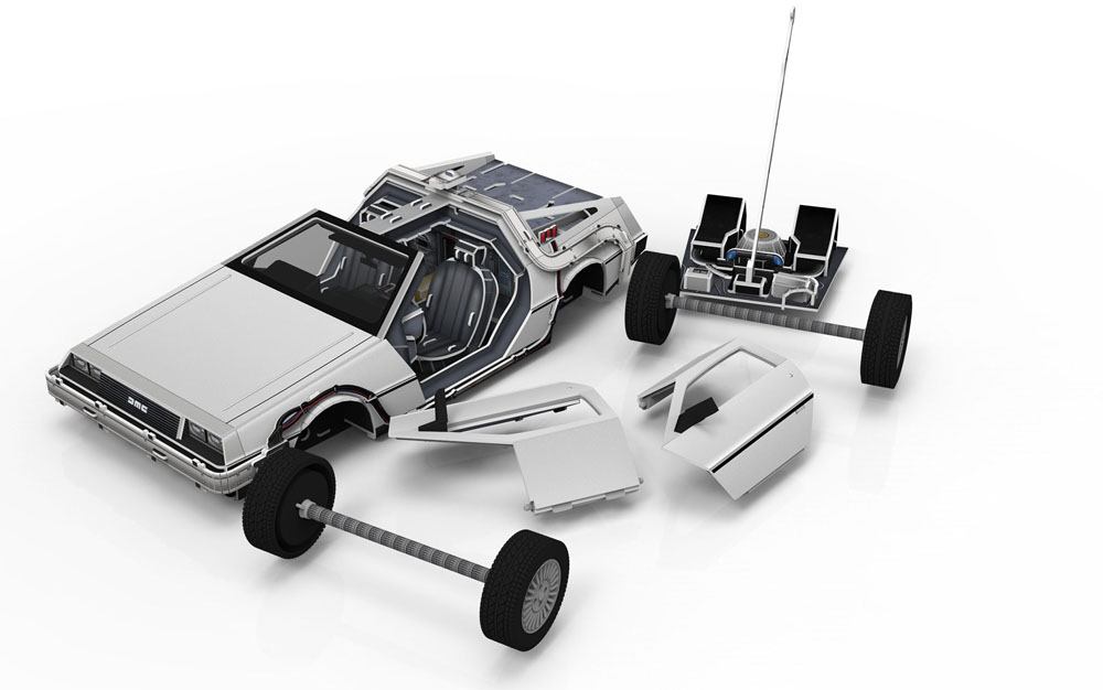 Retour vers le futur puzzle 3D Time Machine