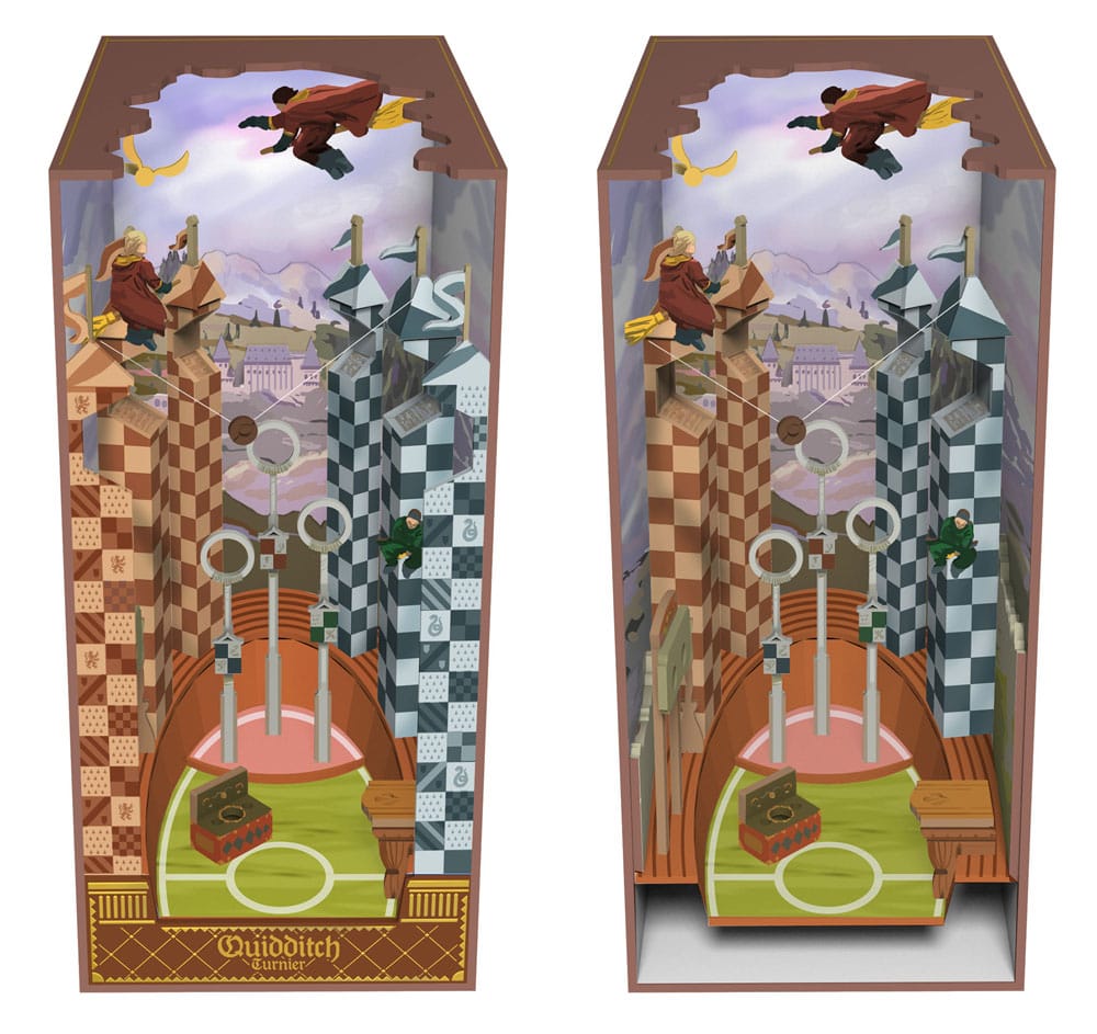 Harry Potter maquette Book Nook Tiny Adventures Terrain de Quidditch 23 cm