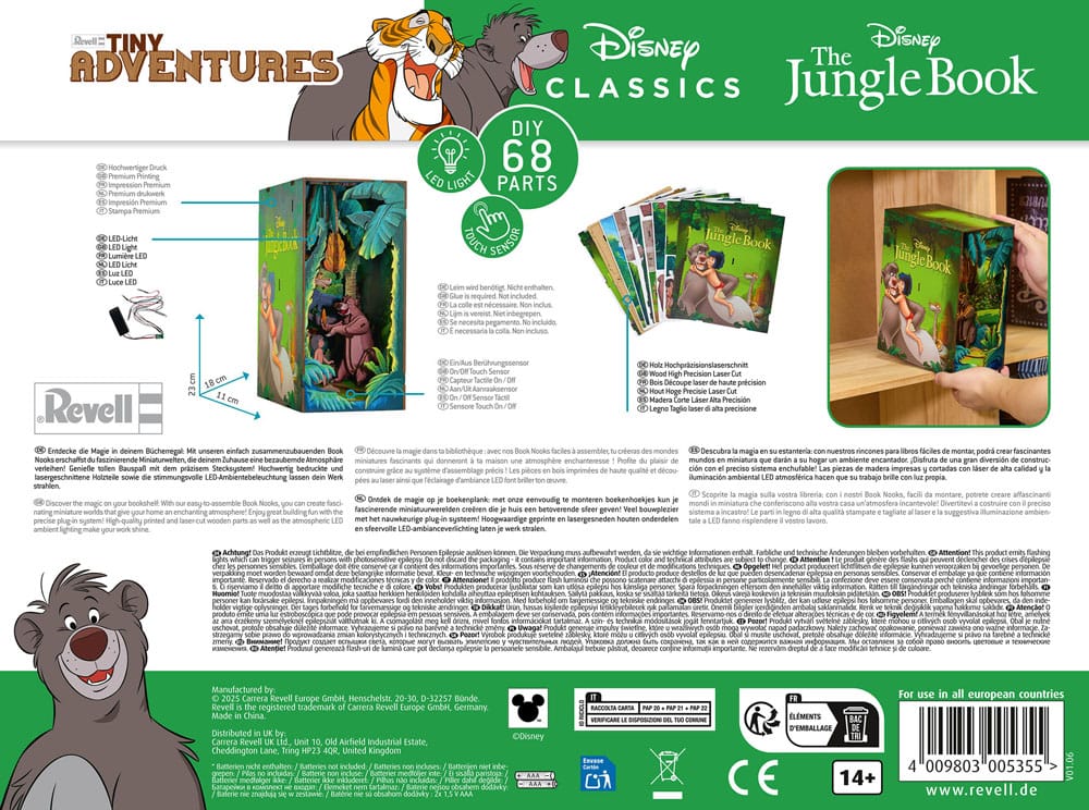 Disney maquette Book Nook Tiny Adventures Le Livre de la jungle 23 cm