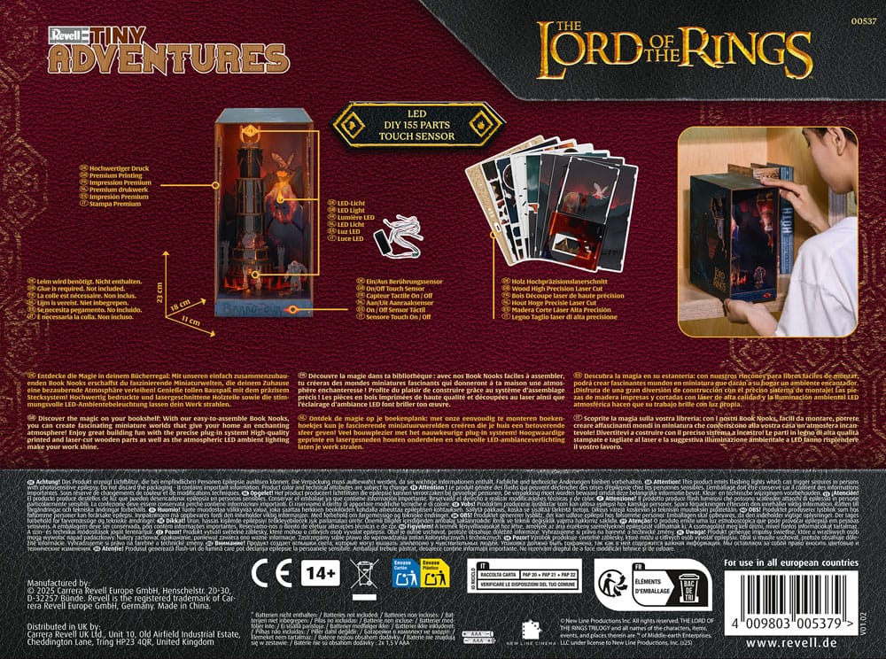 Le Seigneur des anneaux maquette Book Nook Tiny Adventures Barad-Dûr 23 cm