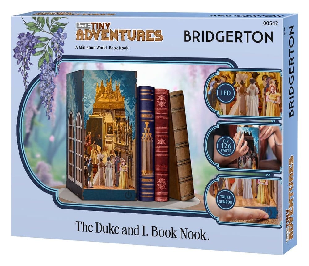 Bridgerton Tiny Adventures book nook mini-diorama The Duke and I 18 cm