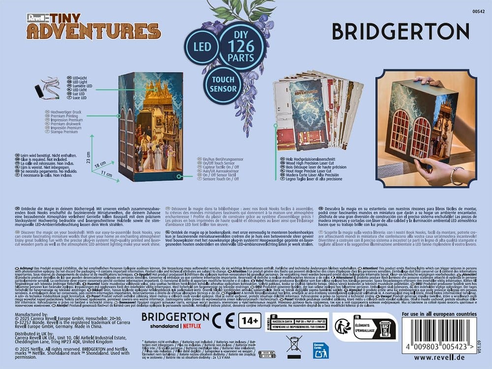 Bridgerton Tiny Adventures book nook mini-diorama The Duke and I 18 cm