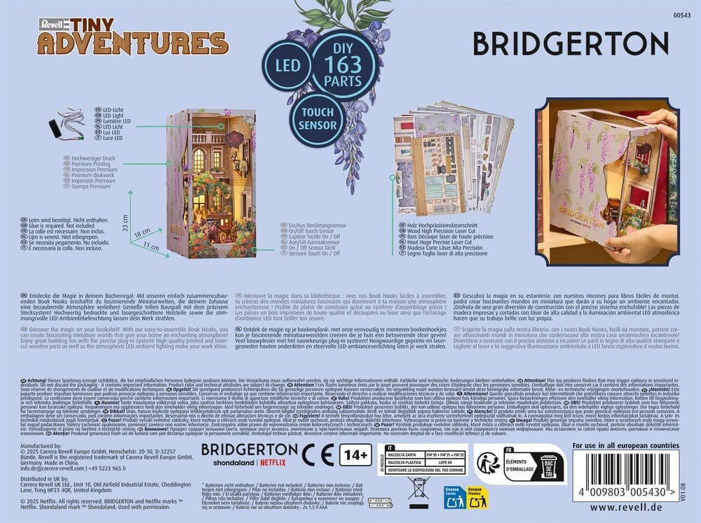 Bridgerton Tiny Adventures book nook mini-diorama Into the Light 18 cm