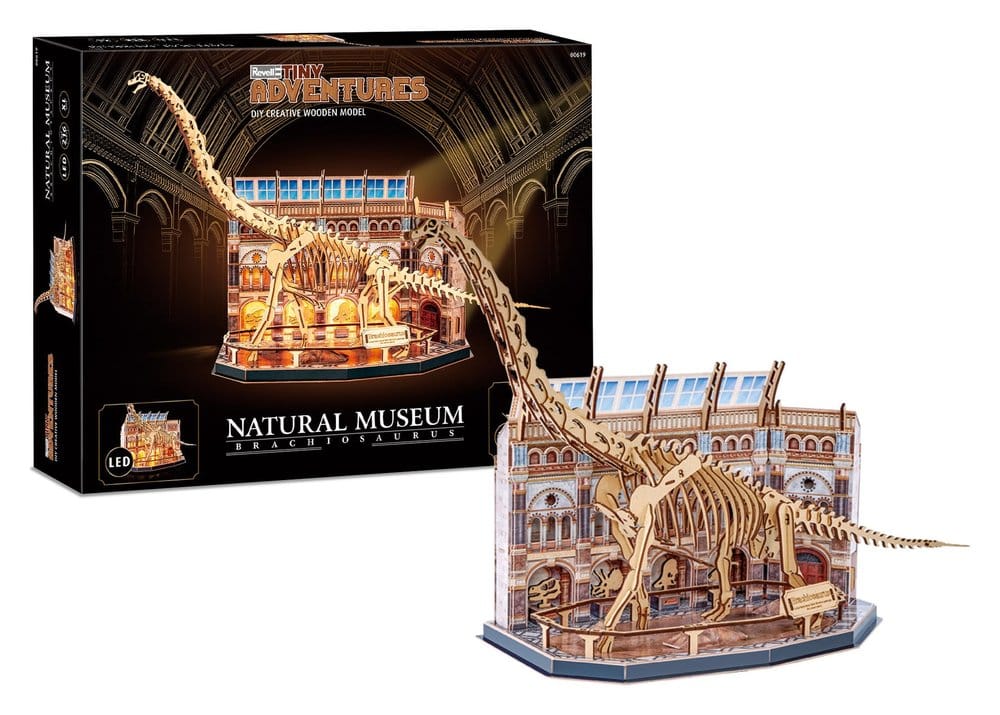 Revell Tiny Adventures Natural Museum puzzle 3d en bois Brachiosaurus Skeleton 58 cm
