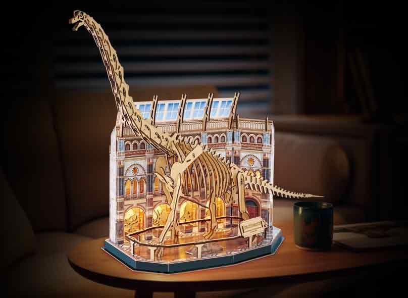 Revell Tiny Adventures Natural Museum puzzle 3d en bois Brachiosaurus Skeleton 58 cm