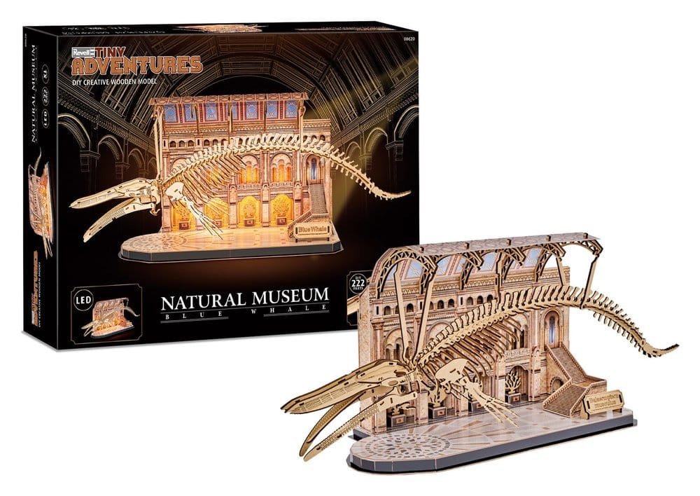 Revell Tiny Adventures Natural Museum puzzle 3d en bois Blue Whale 61 cm