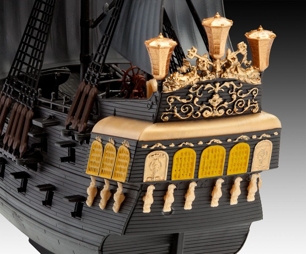 Pirates des Caraïbes La Vengeance de Salazar maquette Easy-Click 1/150 Black Pearl 26 cm