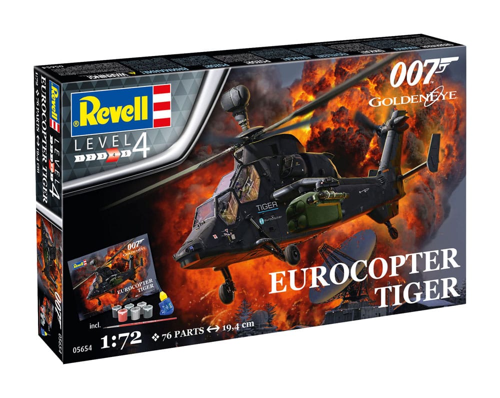James Bond kit complet maquette 1/72 Eurocopter Tiger (GoldenEye)